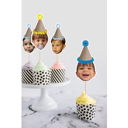 Pasta ve Cupcake Üstü Sticker (5 Adetli Set)