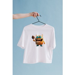 3D Monster Oversize Tişört Unisex