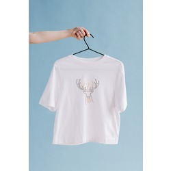 Geyik Oversize Tişört Unisex