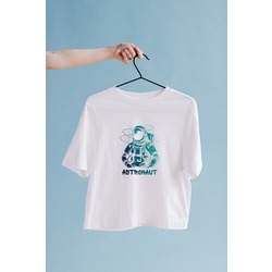 Astronot Oversize Tişört Unisex