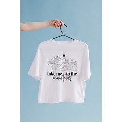 Take Me To The Mountains Oversize Tişört Unisex