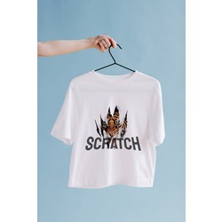 Scratch Kaplan Oversize Tişört Unisex