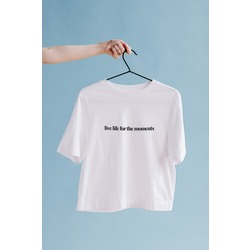 Live Life For The Moments Oversize Tişört Unisex