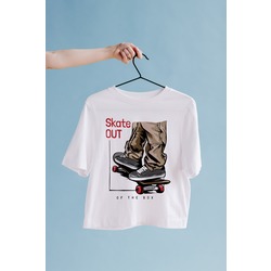 Skate Out Oversize Tişört Unisex