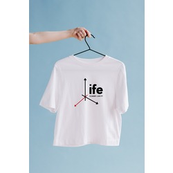 Life is Short Live it Oversize Tişört Unisex