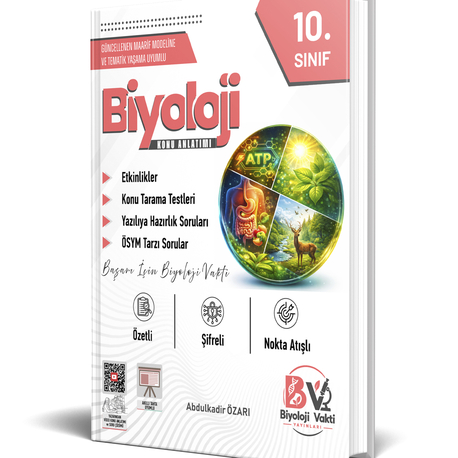 Biyoloji Vakti 10. Sınıf Konu Anlatımı ve Soru Bankası