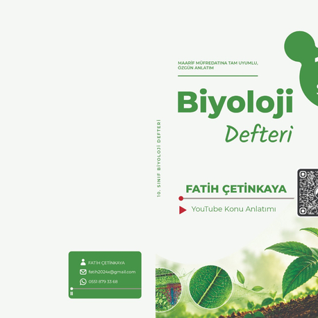 Fatih Çetinkaya 10. Sınıf Biyoloji Defteri