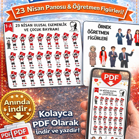 23 NİSAN BAYRAK- DİJİTAL ÜRÜN