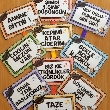 10'LU ANA SINIFI MEZUNİYET PANKARTLARI