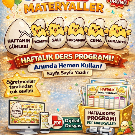 HAFTANIN GÜNLERİ CİVCİV- DİJİTAL ÜRÜN