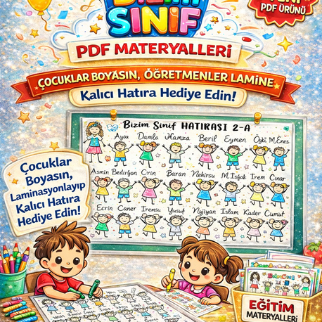 HATIRA BOYAMA SAYFASI- DİJİTAL ÜRÜN