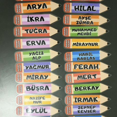 5'Lİ KİTAP AYRACI AMBALAJSIZ