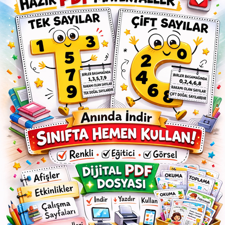 TEK ÇİFT SAYILAR - DİJİTAL ÜRÜN
