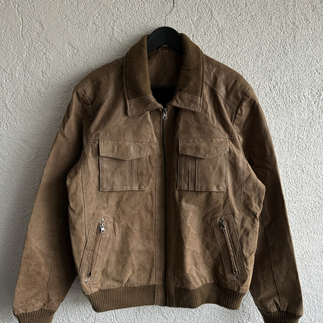 Vintage Bomber Deri Ceket