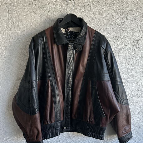 Vintage Bomber Deri Ceket