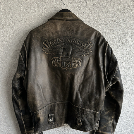 Vintage Harley Davidson Deri Ceket