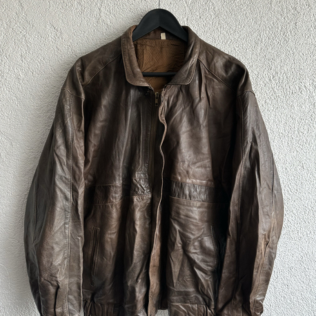Vintage Bomber Deri Ceket