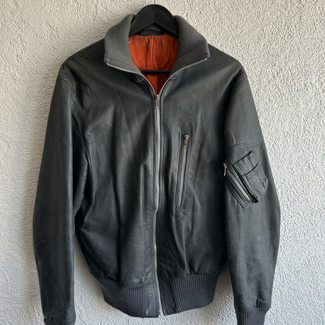 Vintage Bomber Deri Ceket