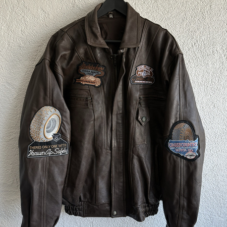 Vintage Bomber Deri Ceket