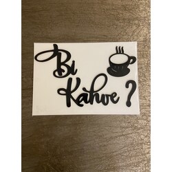 Bi kahve duvar sticker