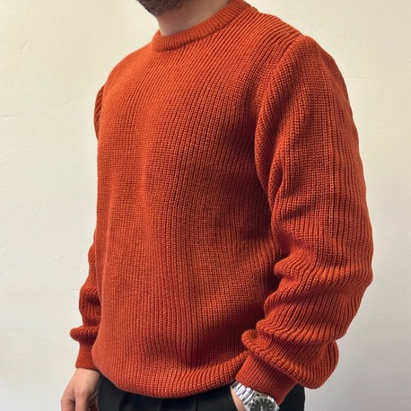 Oversize Bisiklet Yaka Triko Kazak