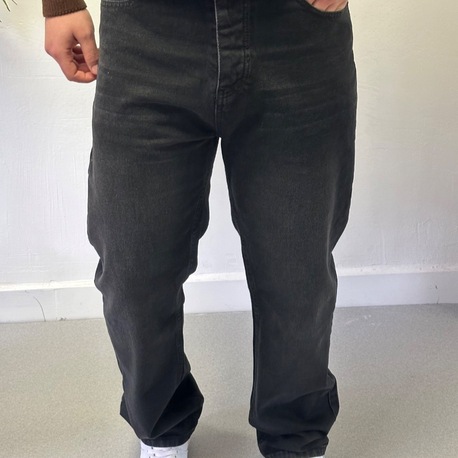 Premium Yıkamalı Baggy Jean - Antrasit