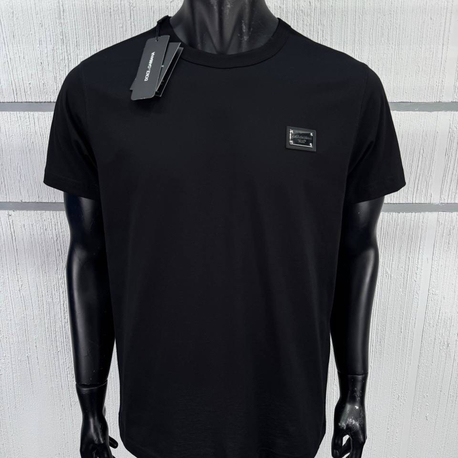 D-g Siyah Metal Logo T-Shirt