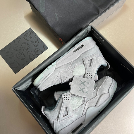 KAWS x Air Jordan 4 Retro Cool Grey (FULL BOX) Premium 