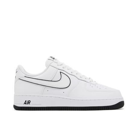 Nike Air Force 1 Low 07 White Black Outline Swoosh
