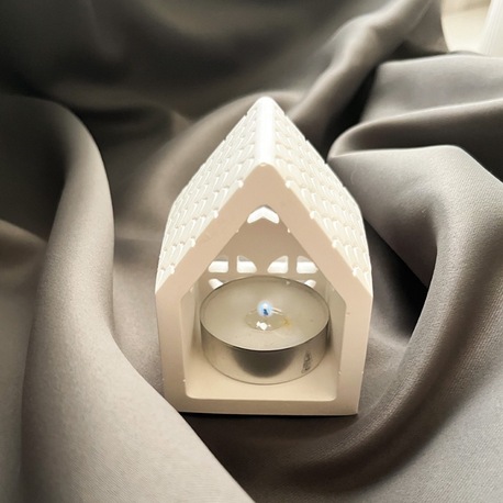 Dekoratif Ev Figürlü Tealight Mumluk
