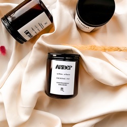 Akrep Burcu Otantik Kokulu %100 Soya Mumu Amber Kavanoz Mum