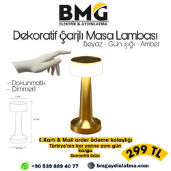 Modern Dekoratif Şarjlı Masa Lambası