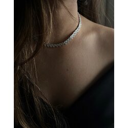 Zirkon Kaplama Love Choker Kolye VIP Collections