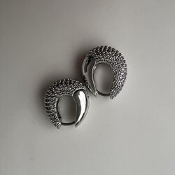 Zirkon Kaplama Damla Model Küpe