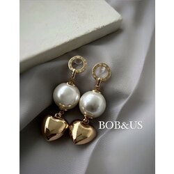Golden Pearl Küpe
