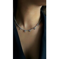 Beş Taş Choker Kolye VIP Seri