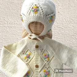 Lily Hırka ve Bonnet Takımı
