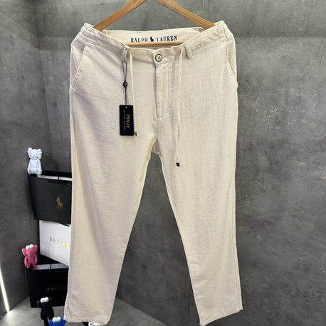 RL 2026 Premium Bej Keten Pantolon