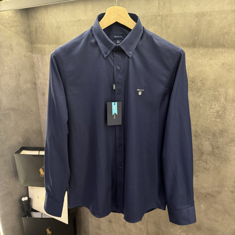 Gant Premium Oxford Classic Lacivert Slimfit Gömlek