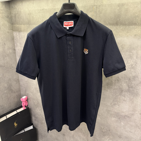 Knzo Premium Nakışlı Lacivert Polo Yaka