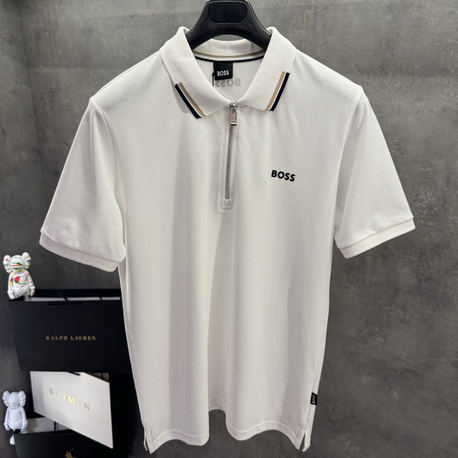 Boss 2026 Premium Polo Yaka Beyaz