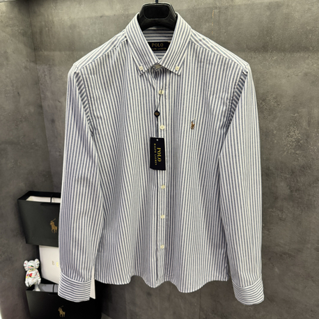RL Ss’26 Premium Old Money Luxury Mavi Çizgili Gömlek