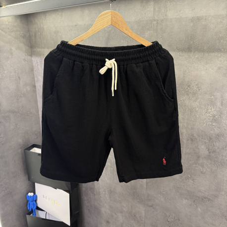 RL Premium Keten Şort Siyah