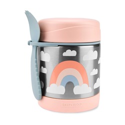 SKIP HOP - Paslanmaz Çelik Mama Saklama ve Taşıma Termosu Gökkuşağı 2 Parça Set