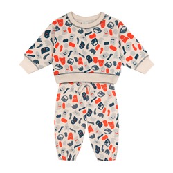 ANTEBIES - Eğlenceli Canavarlar Sweatshirt ve Pantolon Set