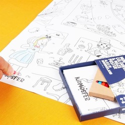 KIDMOSFER - Boyama ve Labirent Poster - Alice Harikalar Diyarında
