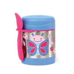 SKIP HOP - Paslanmaz Çelik Mama Saklama ve Taşıma Termosu Kelebek 2 Parça Set