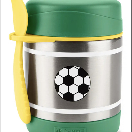 Skip Hop Paslanmaz Çelik Mama Saklama Termosu Seti - Futbol