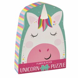 Floss & Rock ŞEKİLLİ KUTUDA 12 PARÇA ŞEKİLLİ DEKUPAJ - RAİNBOW UNİCORN