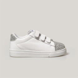 Merli&Rose Trio Büyük Çocuk Sneaker | Glare-Beyaz-Beyaz